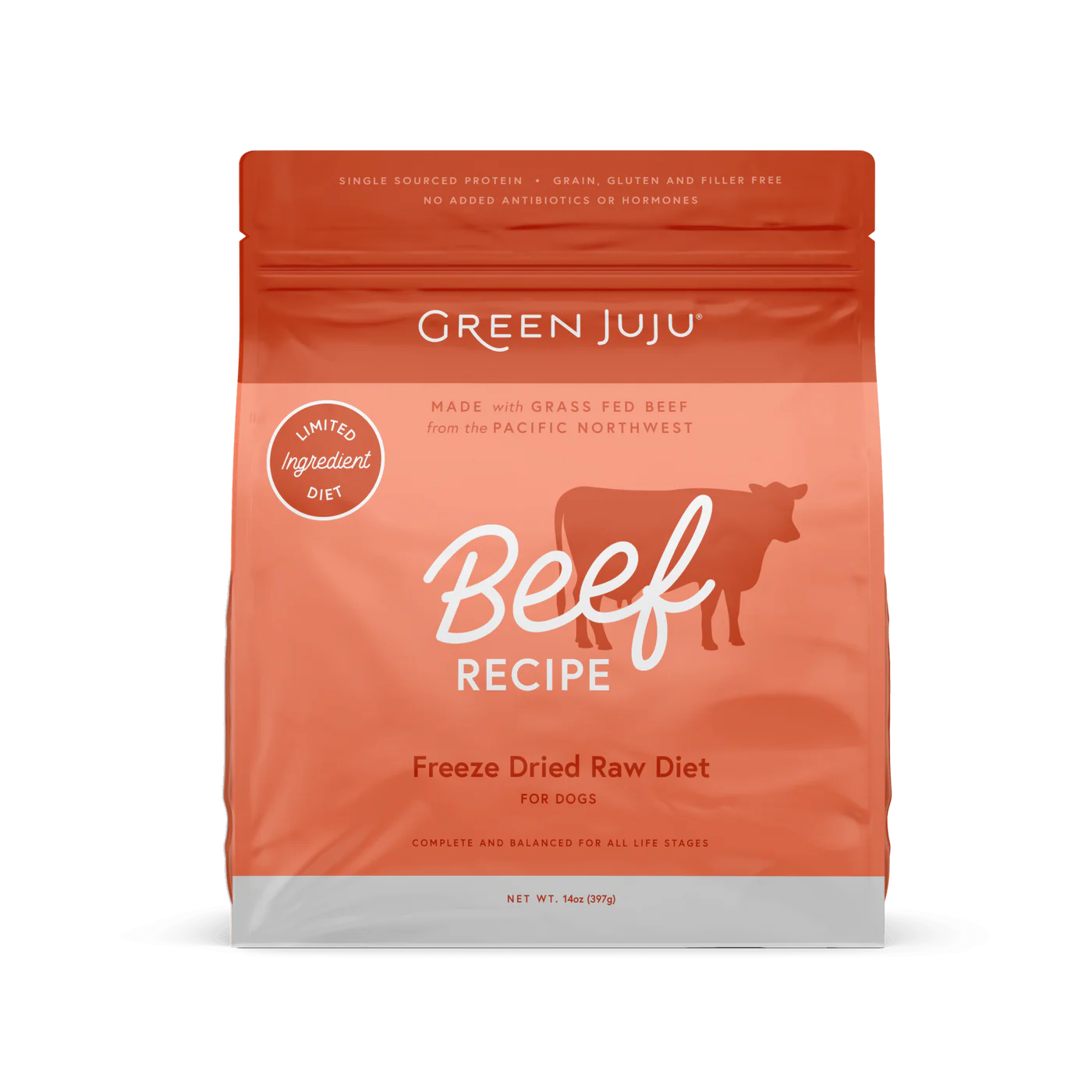 Green Juju Beef Recipe Freeze Dried Dog Food (14OZ)