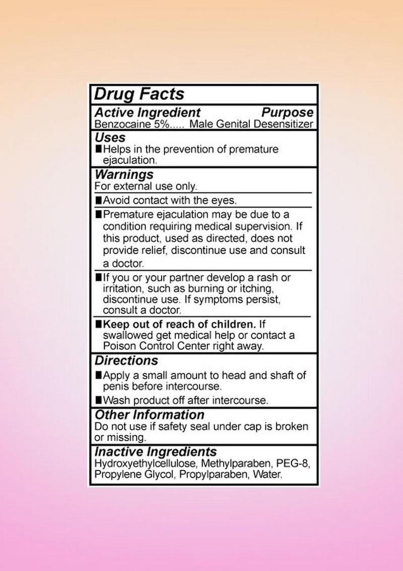 Body Action Stayhard Water Based Lubricant