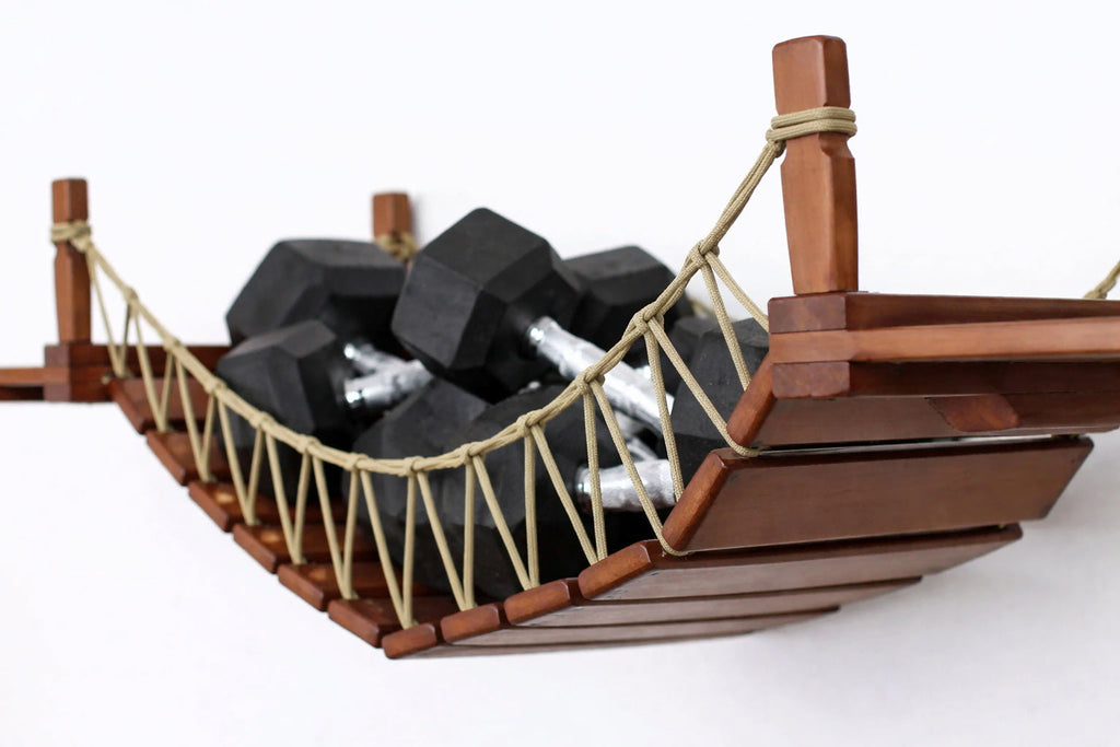 Double Cat Hammock and Climbing Bridge Combo