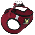 EcoBark Step In Dog Harness - XXXS to Small Breeds- Reflective Soft Mesh Harness for Teacup, Small Dogs and Puppies / Burgundy