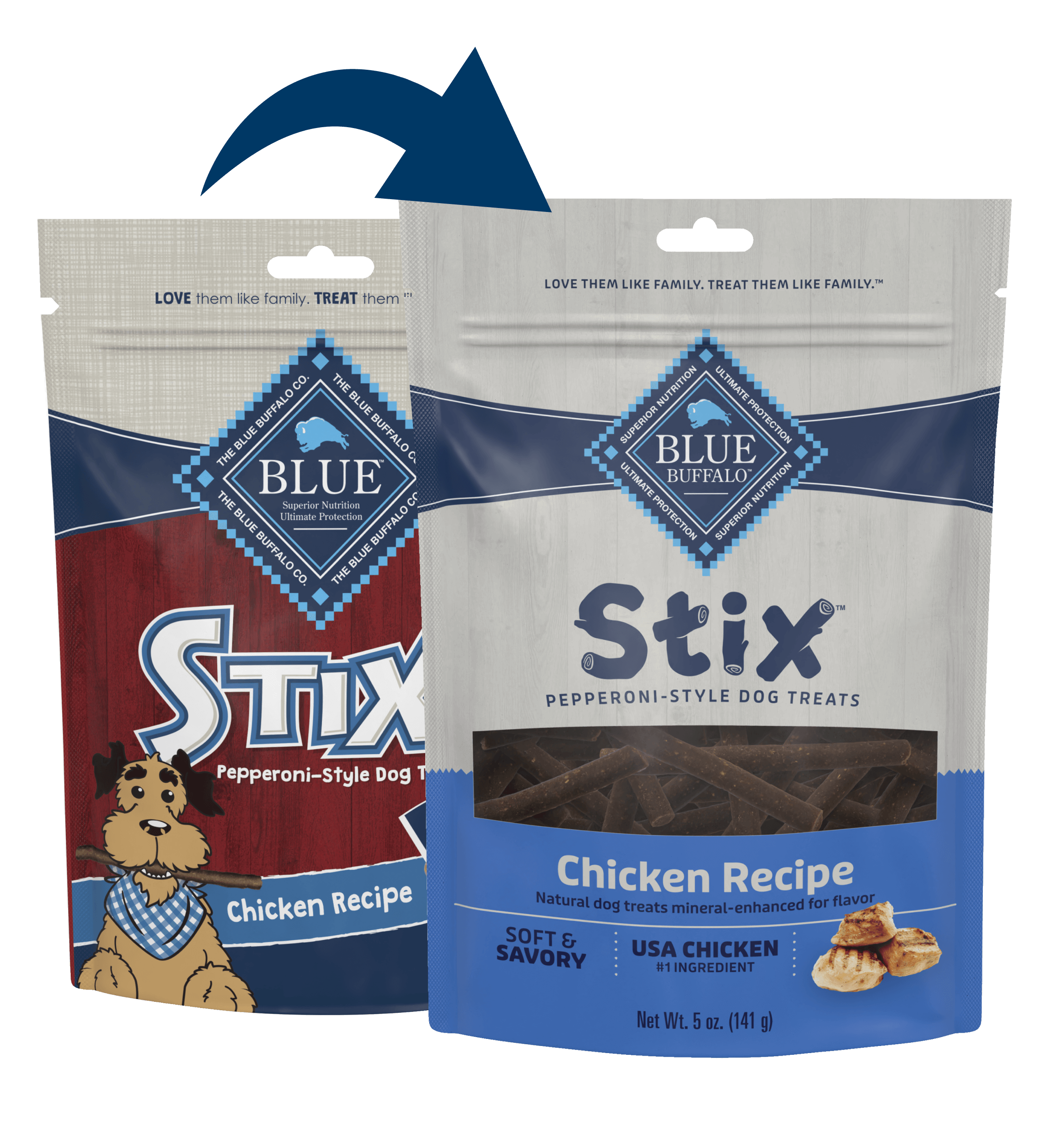 Blue Buffalo Blue Stix Soft-Moist Treats Chicken Recipe (5oz)