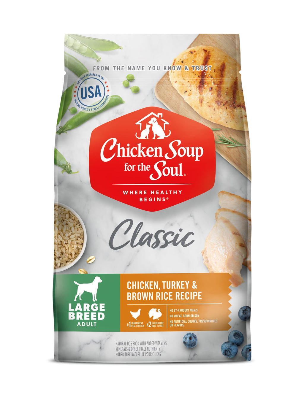 Chicken Soup Adult Chicken, Turkey and Brown Rice Large Breed Dog Food (28lb)