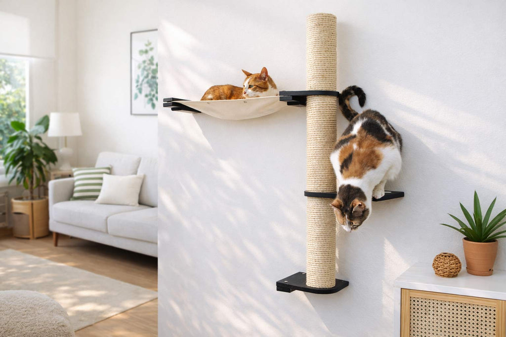 The Crow's Nest - A Wall Cat Scratcher with Hammock