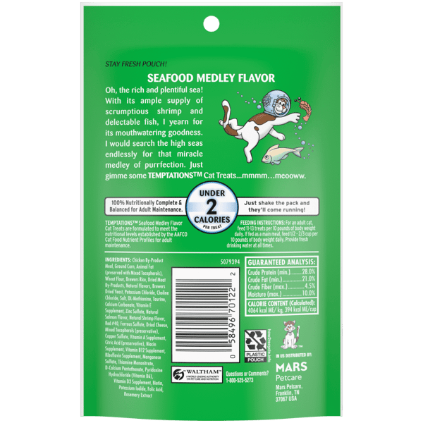 Temptations Seafood Medley Cat Treat