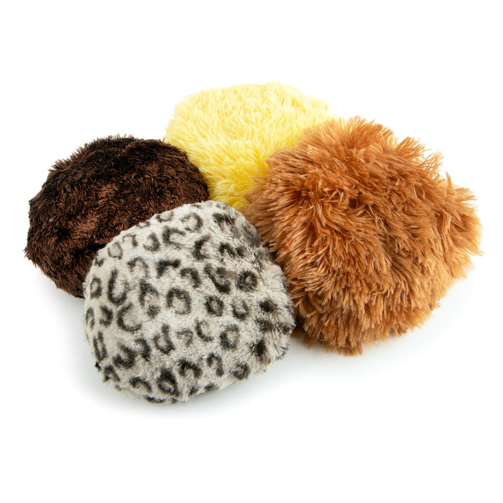 5" Doggie Dotz Plush Squeaker Dog Toy, Each