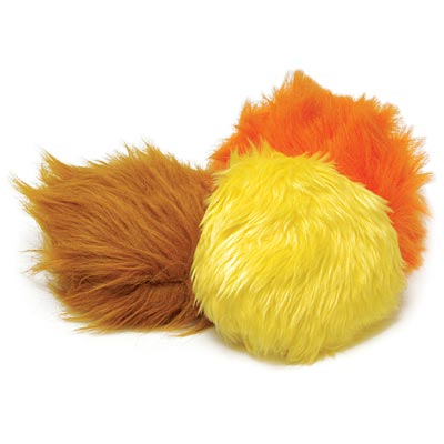 5" Doggie Dotz Plush Squeaker Dog Toy, Each