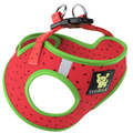 EcoBark Step In Dog Harness - XXXS to Small Breeds- Reflective Soft Mesh Harness for Teacup, Small Dogs and Puppies / Watermelon