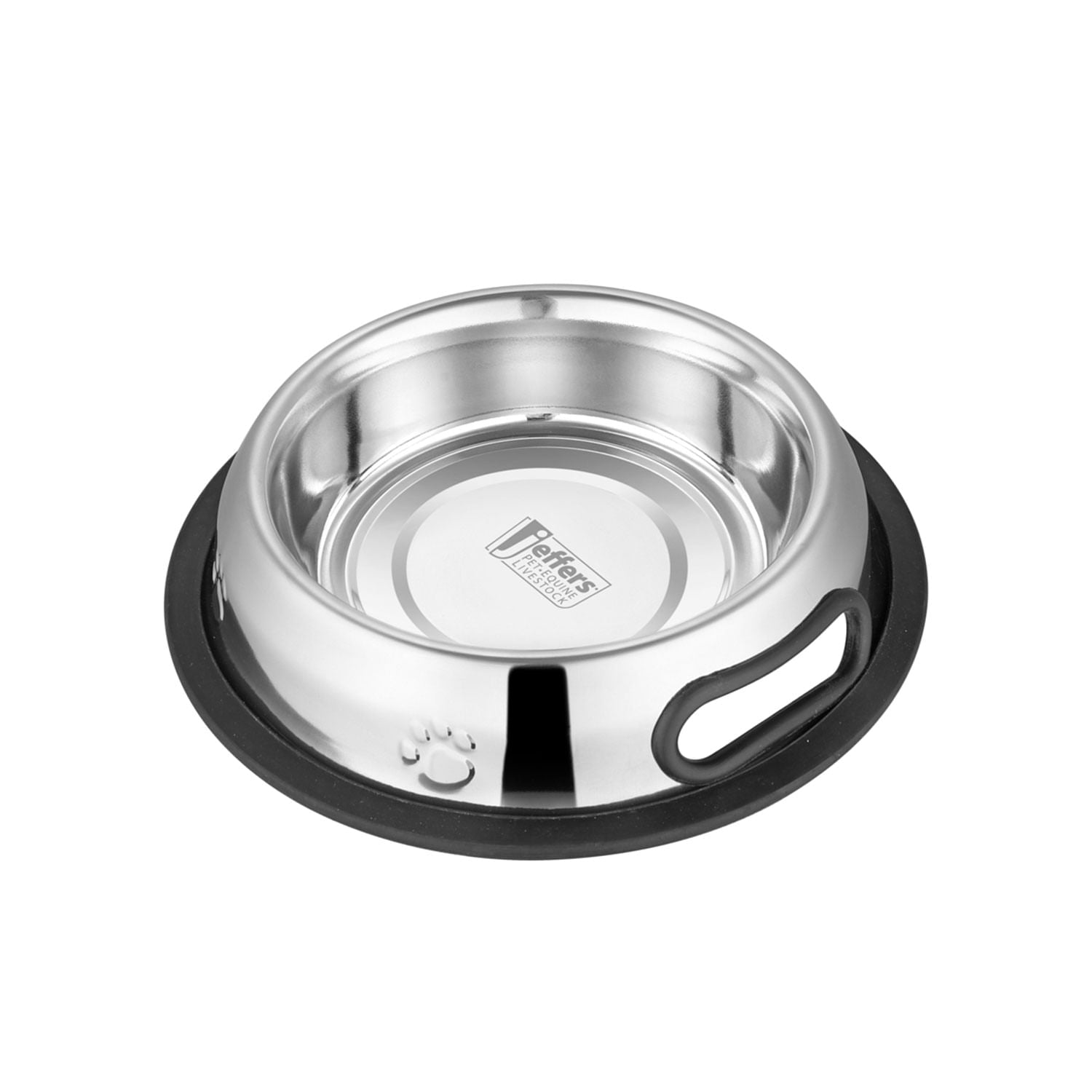 Embossed No-Tip Anti-Skid Stainless Steel Pet Bowls for Dogs, Cats, Puppies, Kittens – Rubber Base, Food & Water Feeding Dish for Home, Travel, Camping, Kennel