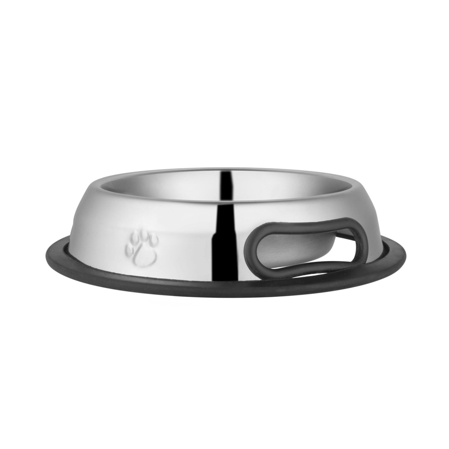 Embossed No-Tip Anti-Skid Stainless Steel Pet Bowls for Dogs, Cats, Puppies, Kittens – Rubber Base, Food & Water Feeding Dish for Home, Travel, Camping, Kennel