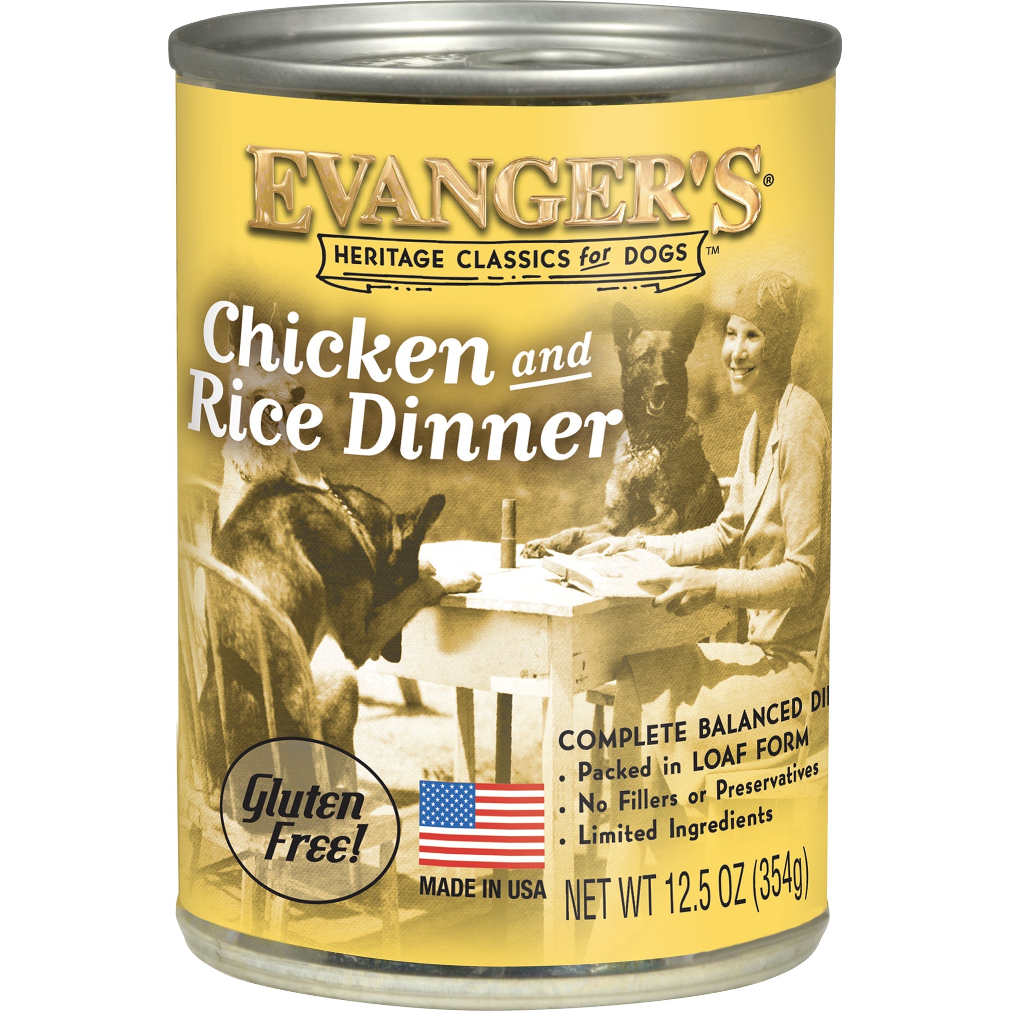 Evanger's Classic All Life Stages Chicken & Rice Wet Dog Can (12.5oz)
