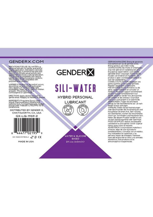 Gender X Sili-Water Hybrid Lubricant