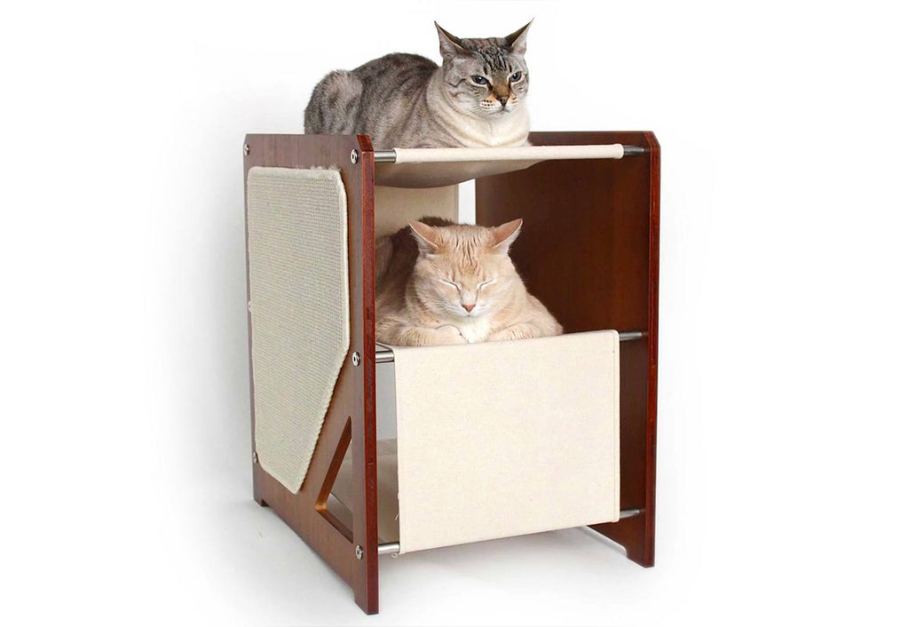 The Grotto - Short Cat Tree for Small Spaces
