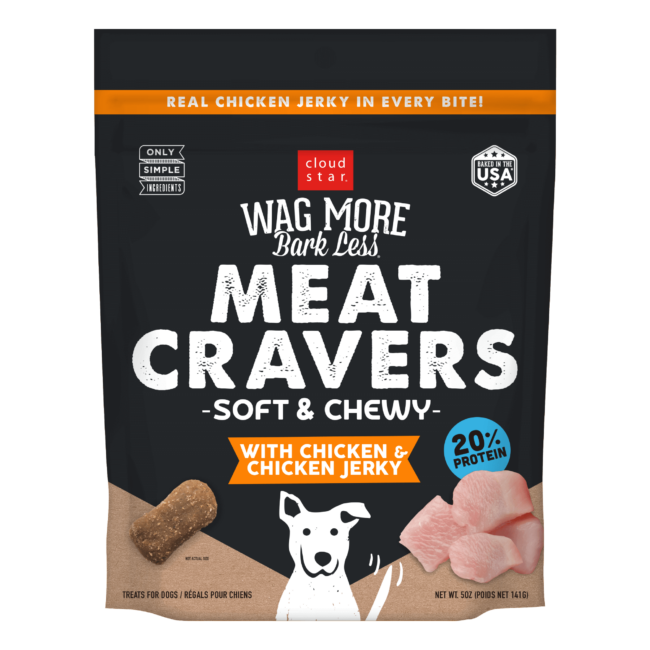 Wagmore Meat Cravers Chicken Dog Treats (5oz)