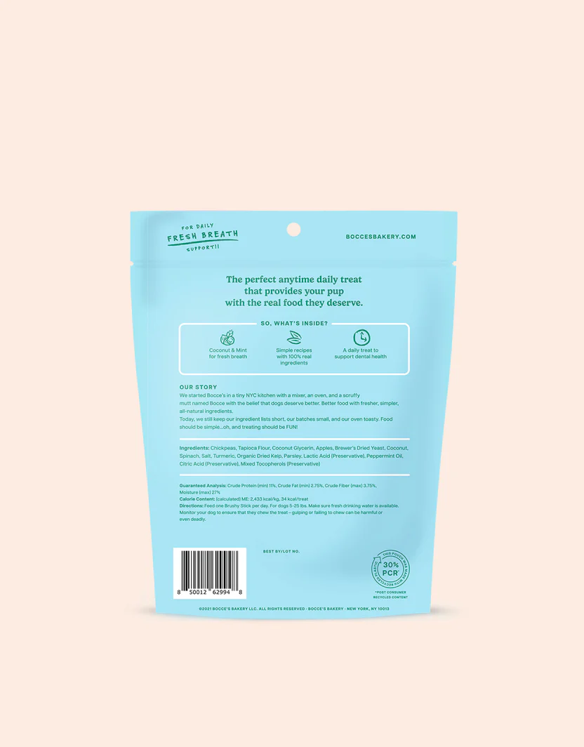 Bocce's Brushy Stick for Medium Dogs (13oz)