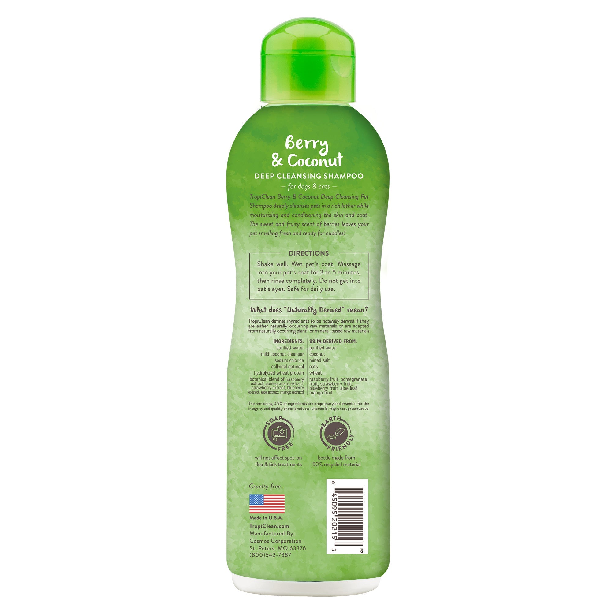 Tropiclean Berry and Coconut Dog Shampoo (20oz)