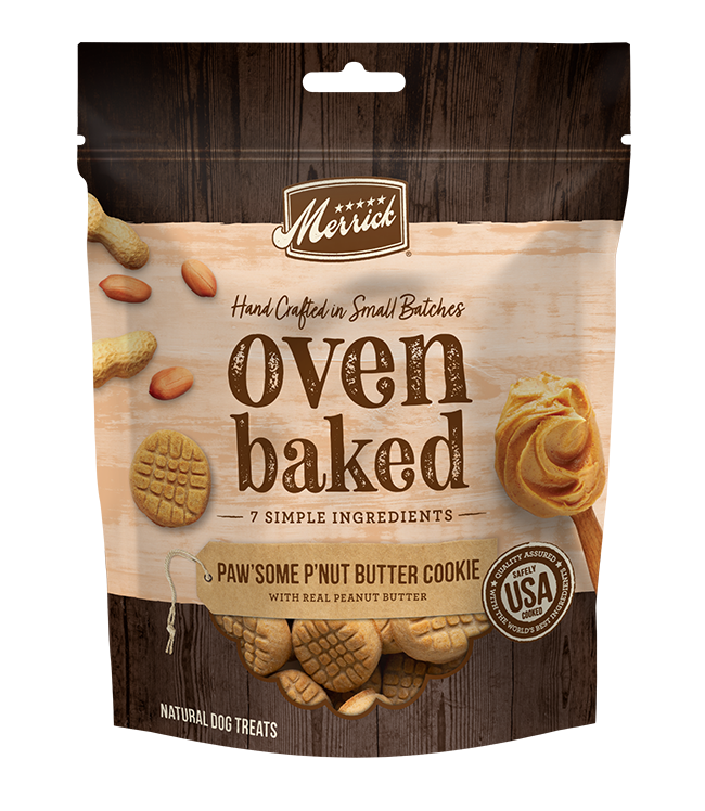 Merrick Oven Baked Paw'some Peanut Butter Dog treats (11oz)