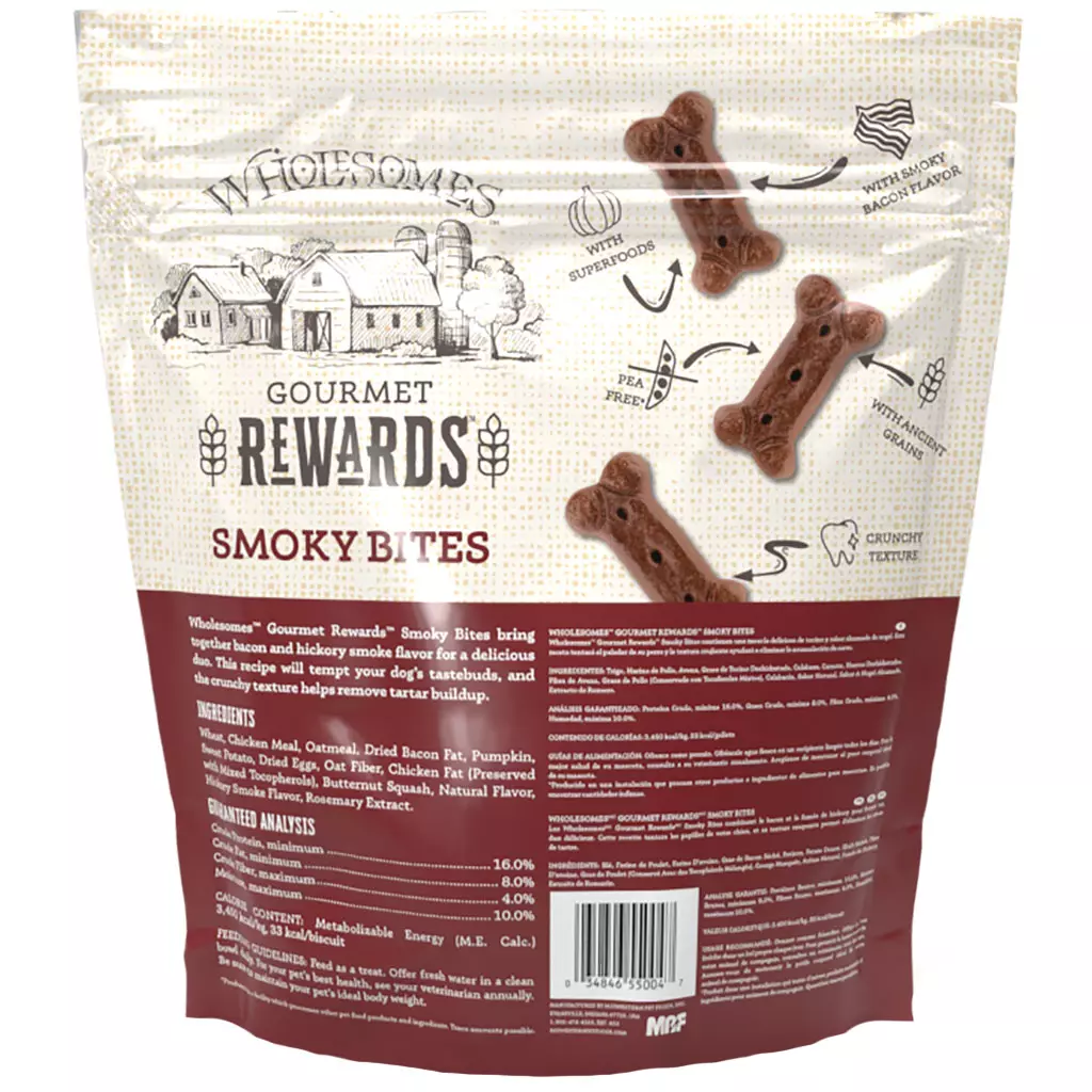 Wholesomes Adult Smoky Bites Dog Treats (3lb)