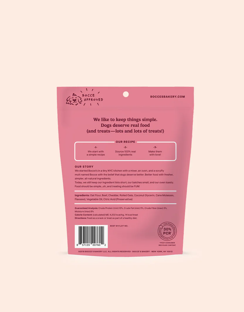 Bocces Soft and Chewy Say Moo Dog Treats (6oz)