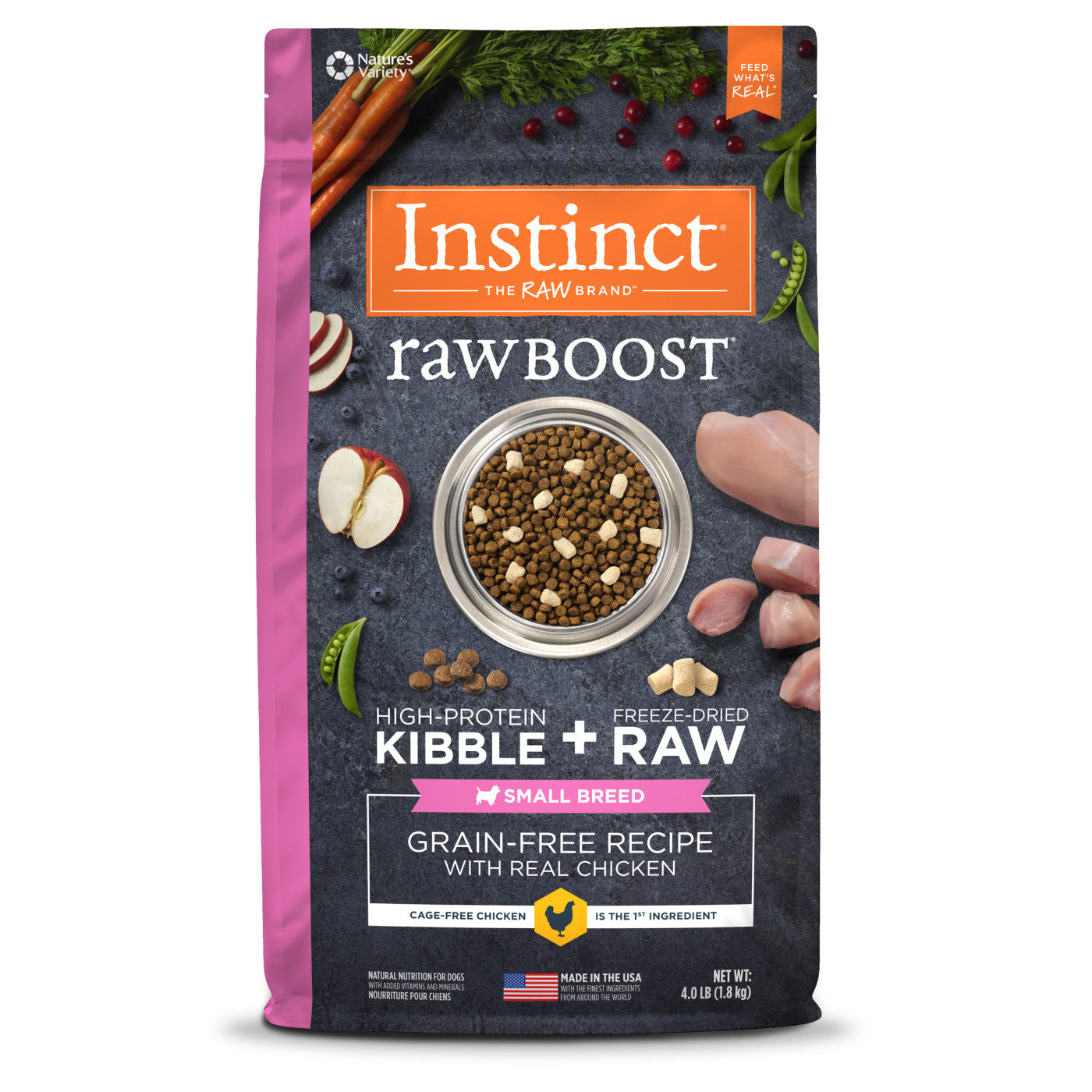 Instinct Raw Boost Adult Small Breed Chicken Dry Dog Food (3.5lb)