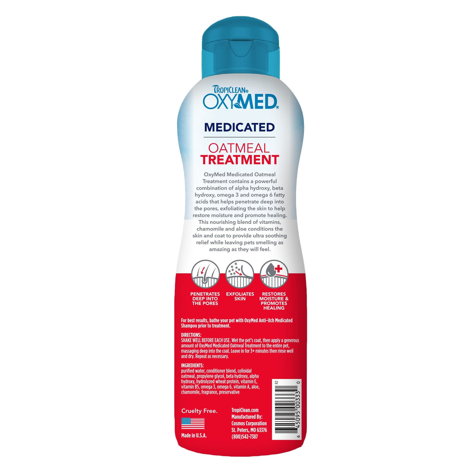 Tropiclean OxyMed Oatmeal Treatment Pet Shampoo (20oz)
