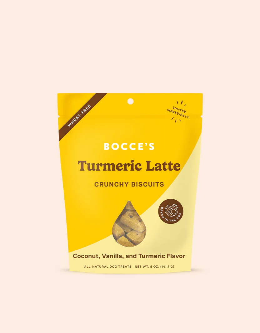 Bocce's Turmeric Latte Dog Biscuits (5oz)