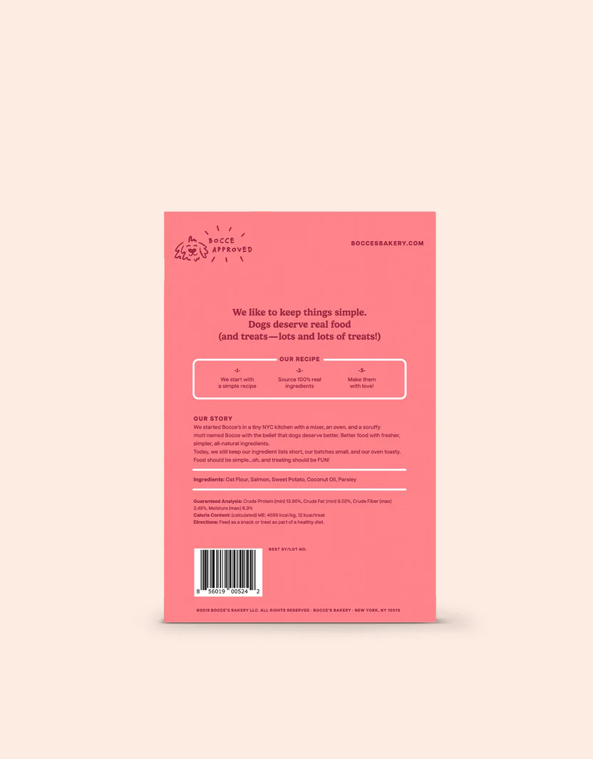 Bocce's Salmon Dog Biscuits (14oz)