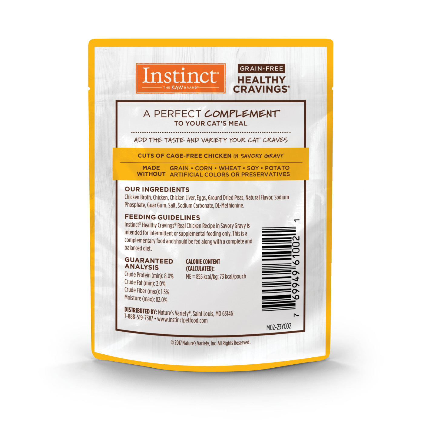 Instinct Healthy Cravings Chicken Cat Food Pouch (3oz)