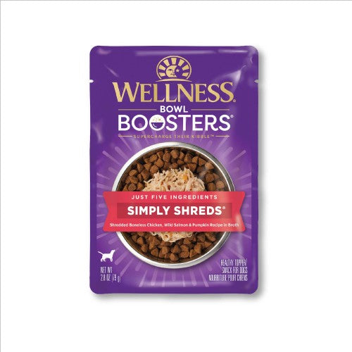 Wellness Bowl Boosters Simply Shreds Salmon and Pumpkin Dog Food Topper (2.8oz)