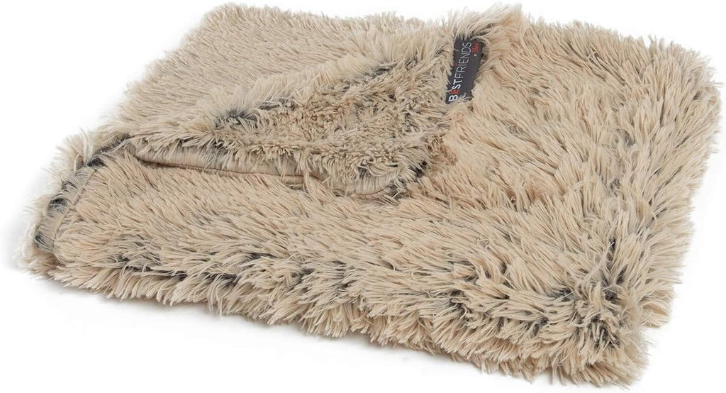 Best Friends by Sheri Blanket Shag Taupe 40x50