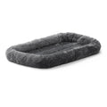 Midwest QuietTime Sheepskin Pet Bed Gray 18x17x12