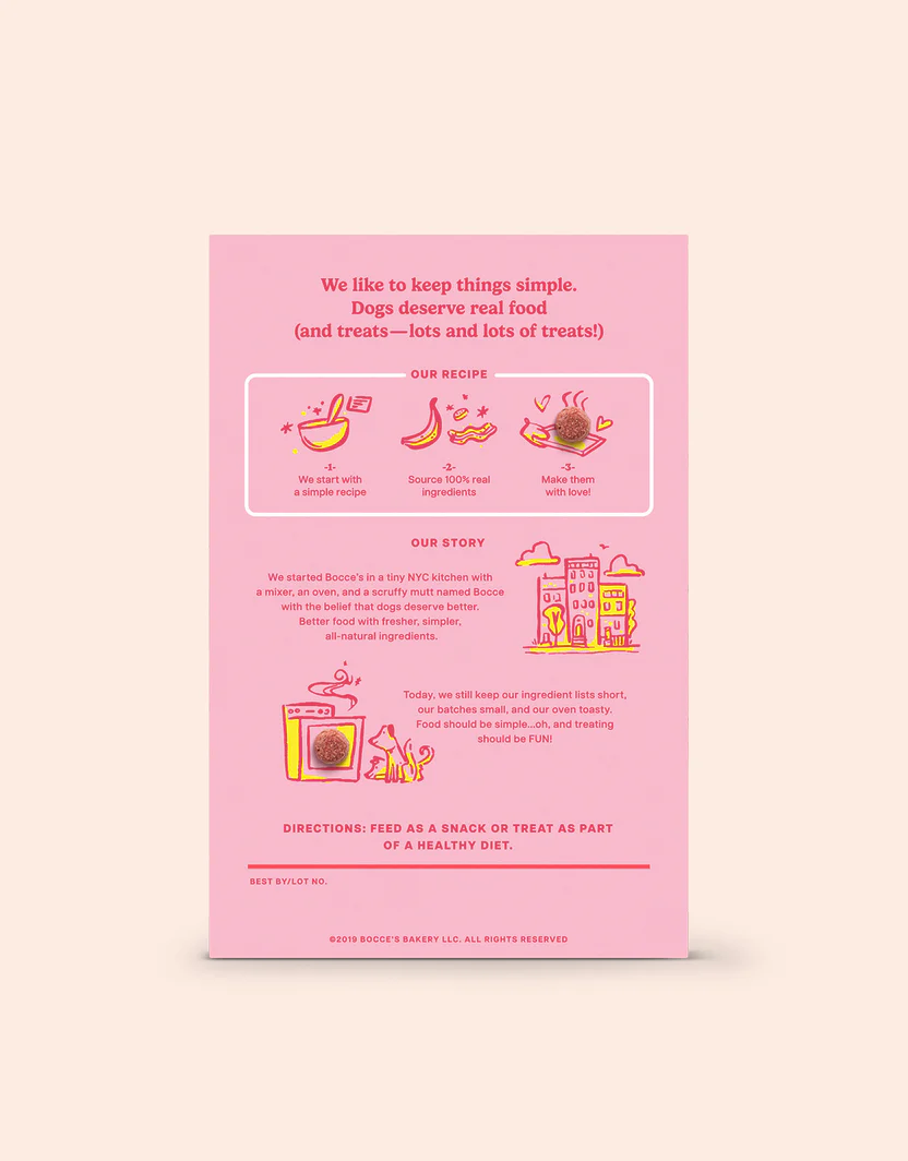 Bocce's Crispies Banana and Bacon Dog Treats (10oz)