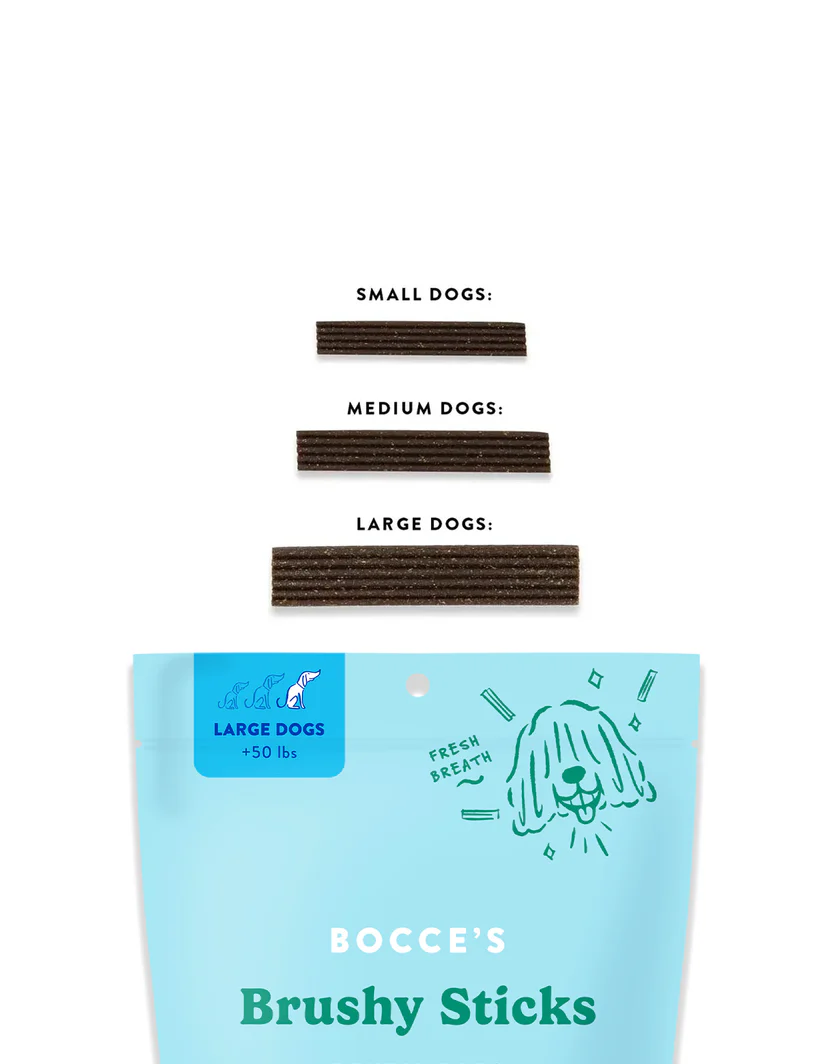 Bocce's Brushy Stick for Large Dogs (16oz)