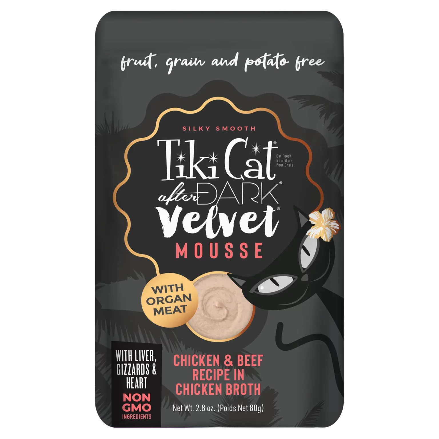 Tikicat Adult After Dark Velvet Mousse Chicken and Beef (2.8oz)