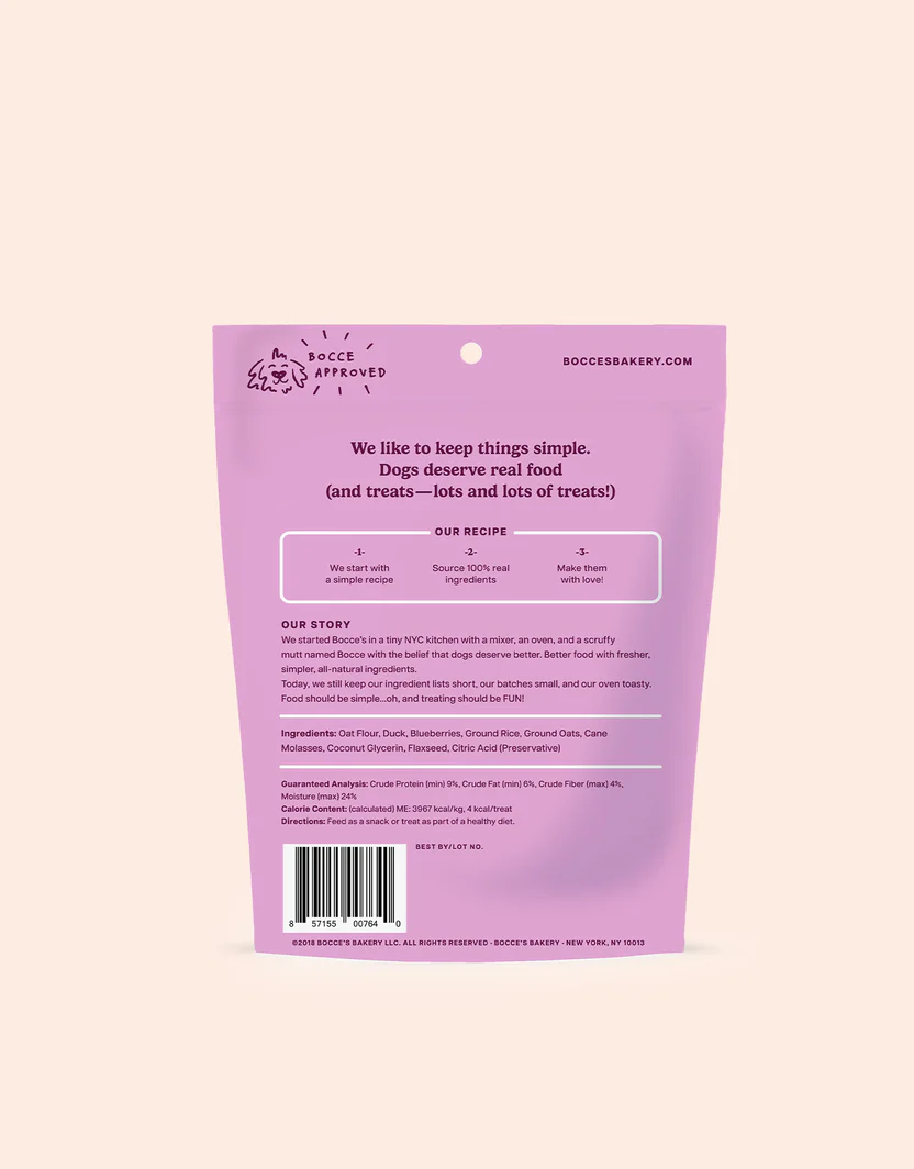 Bocces Training Bites Quack, Quack, Quack Dog Treats (6oz)