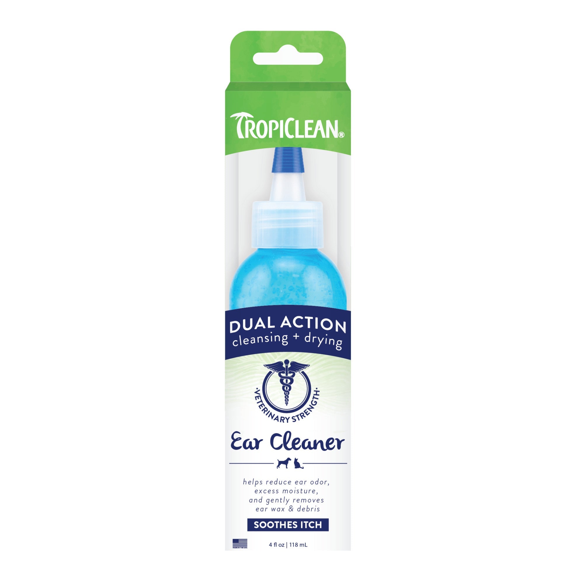 Tropiclean Dual Action Pet Ear Wash (4oz)