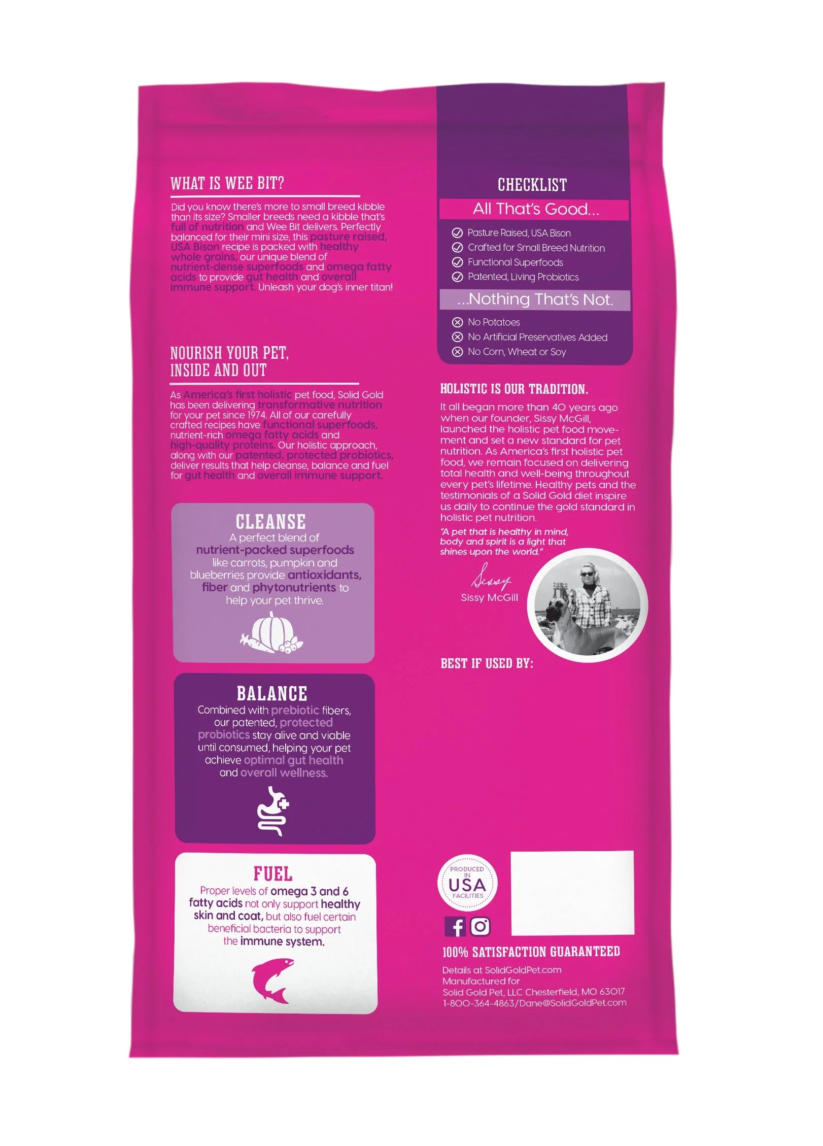 Solid Gold NutrientBoost Wee Bit Toy and Small Breed Bison Food