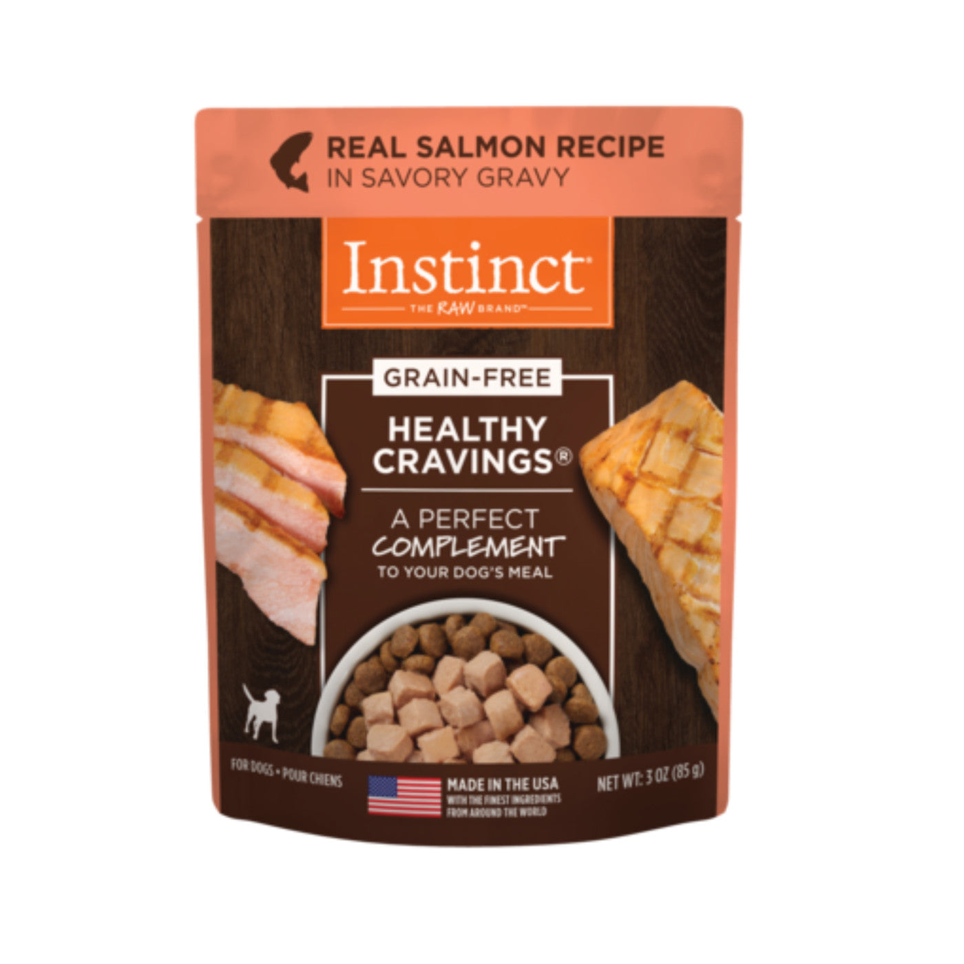 Instinct Healthy Cravings Salmon Dog Food Pouch (3oz)