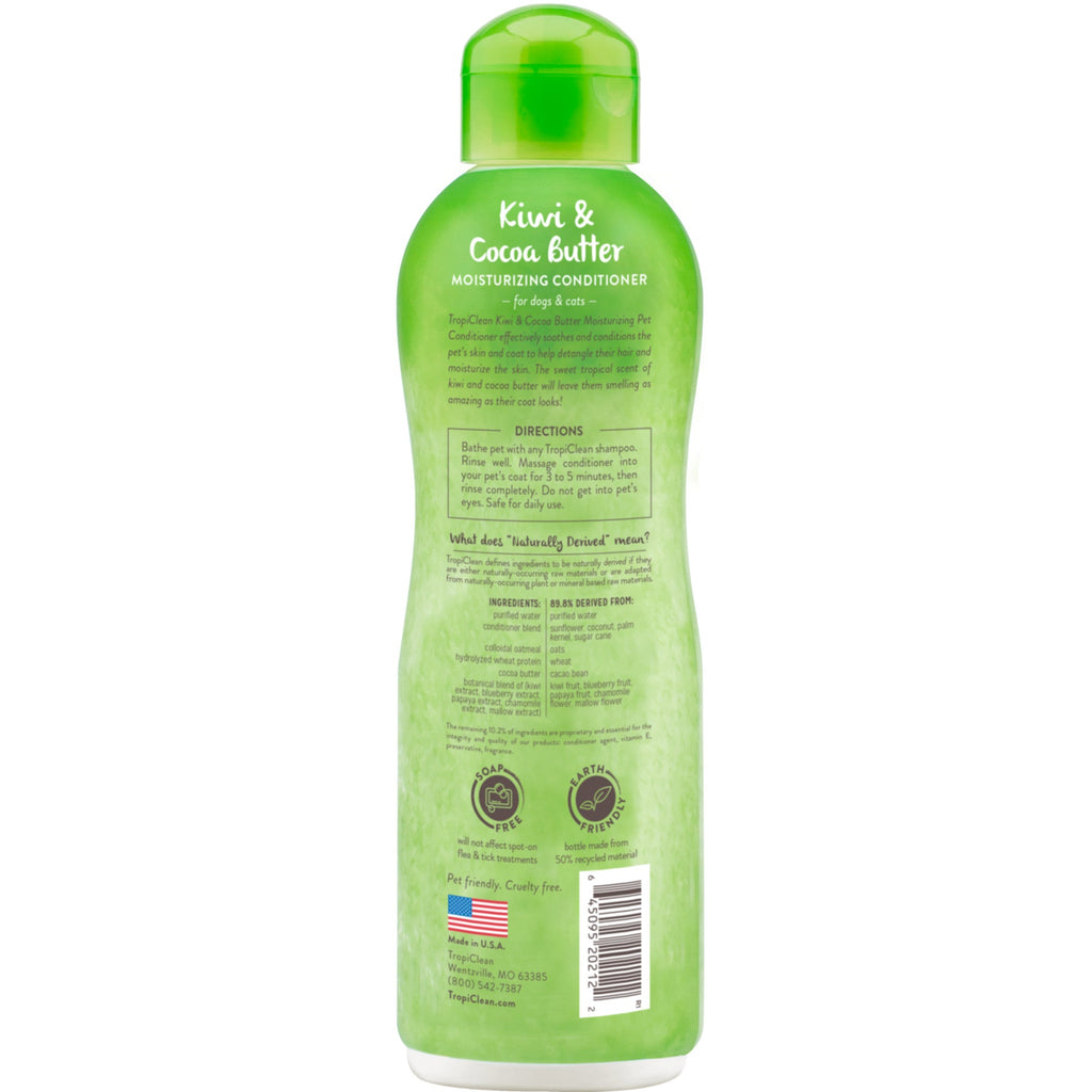 Tropiclean Kiwi and Cocoa Butter Dog Conditioner (20oz)