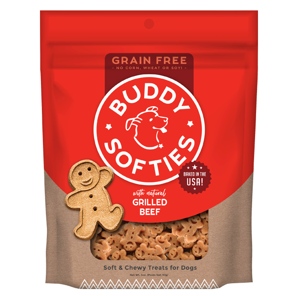 Buddy Softies Grain Free Beef Dog Treats (5oz)