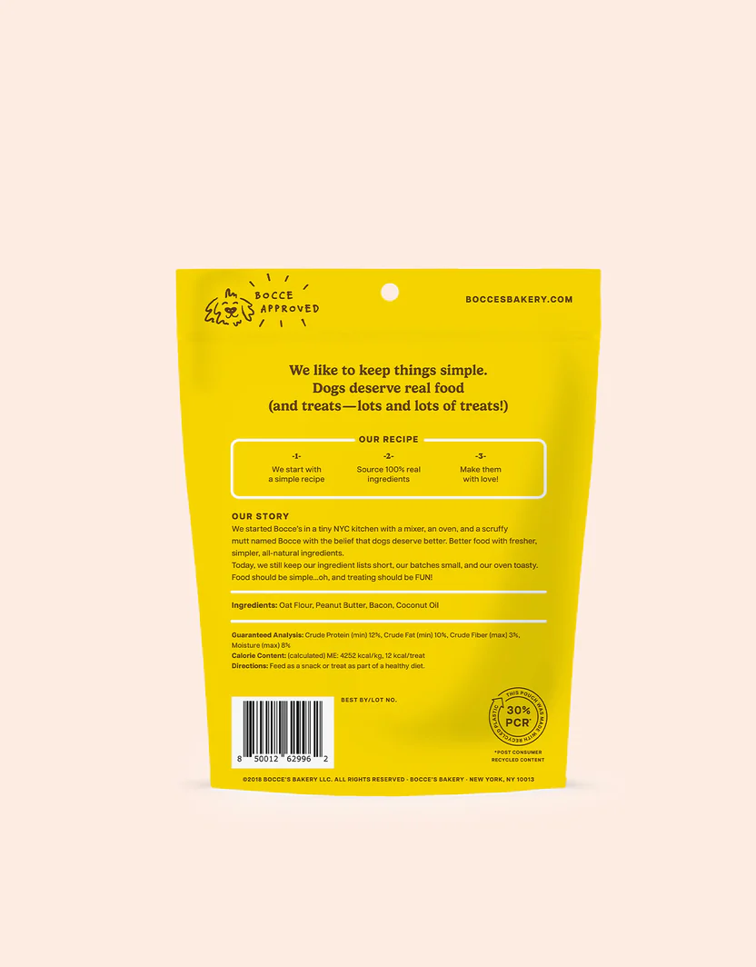 Bocces Bac N Nutty Dog Biscuits (5oz)