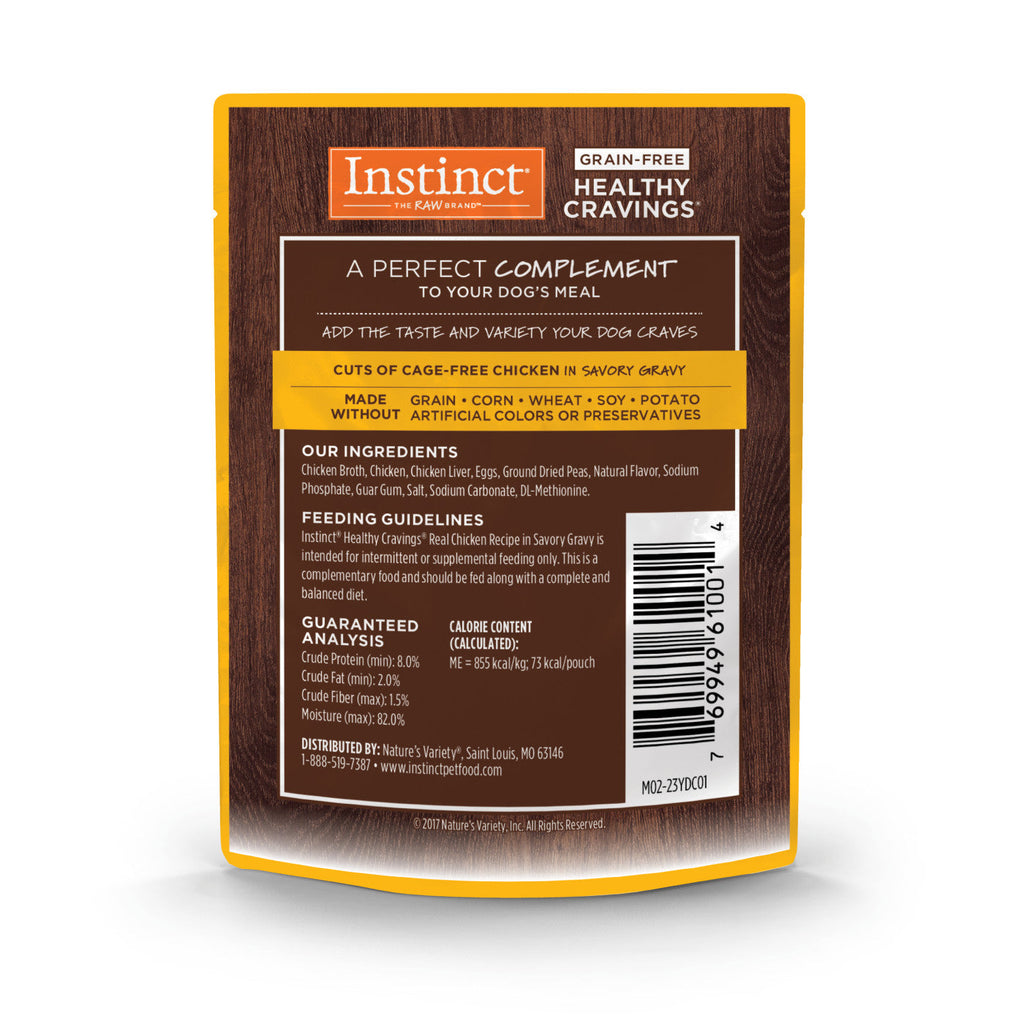 Instinct Healthy Cravings Chicken Dog Food Pouch (3oz)