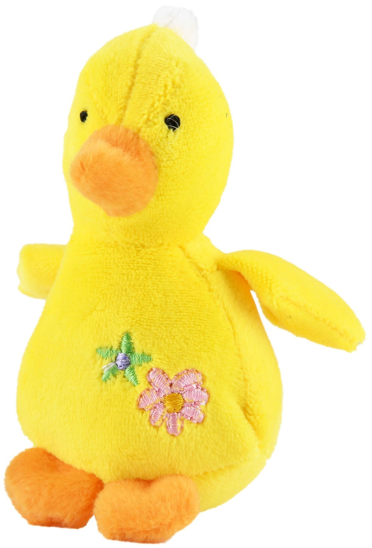 4" Baby Duck Plush Squeaker Dog Toys