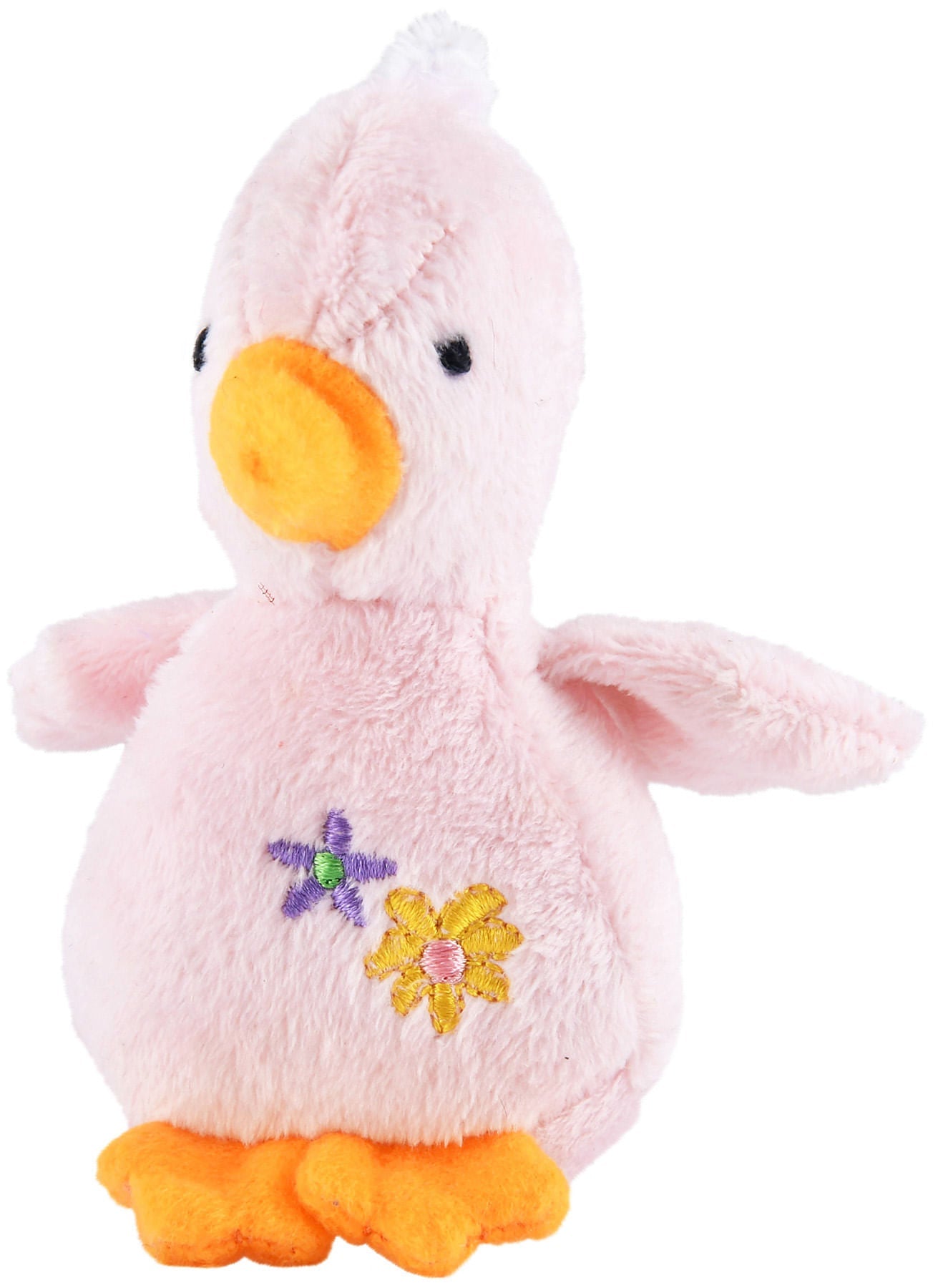 4" Baby Duck Plush Squeaker Dog Toys