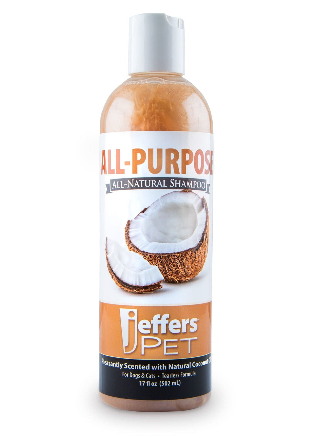 Tearless All-Purpose All-Natural Coconut Oil Shampoo for Dogs & Cats