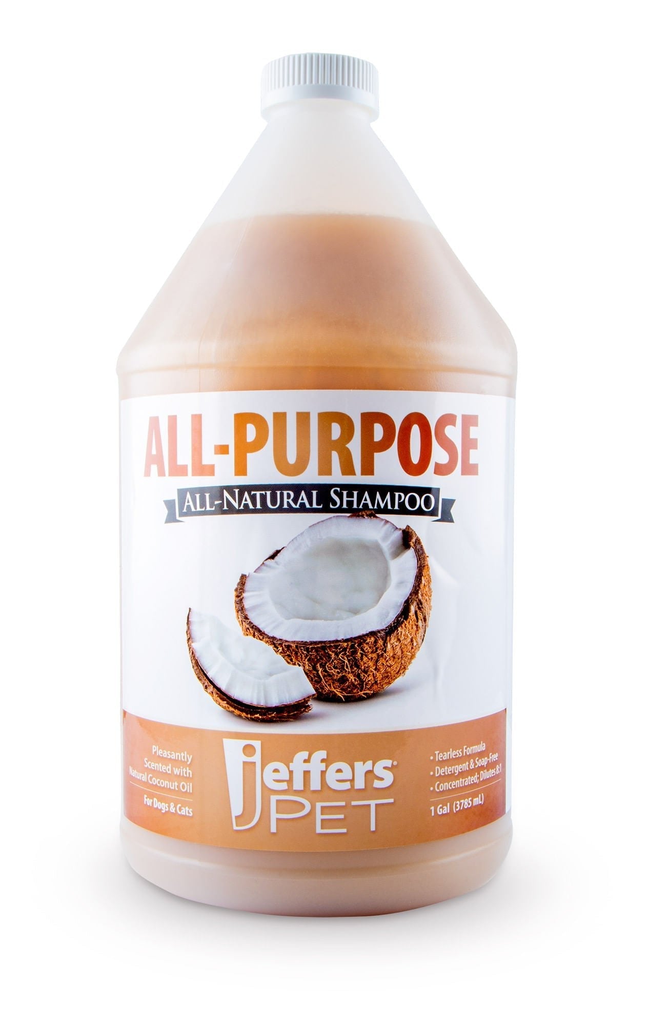 Tearless All-Purpose All-Natural Coconut Oil Shampoo for Dogs & Cats