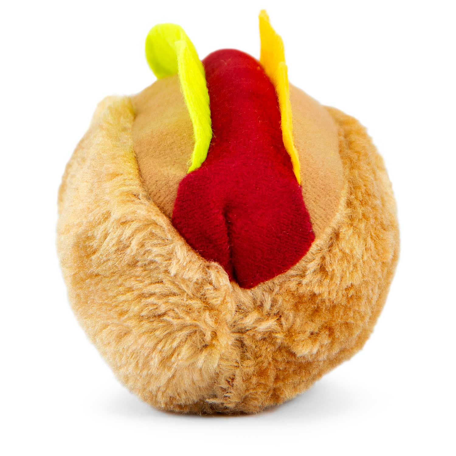 American Grill Time Plush Squeaker Dog Toys - Hamburger or Hot Dog