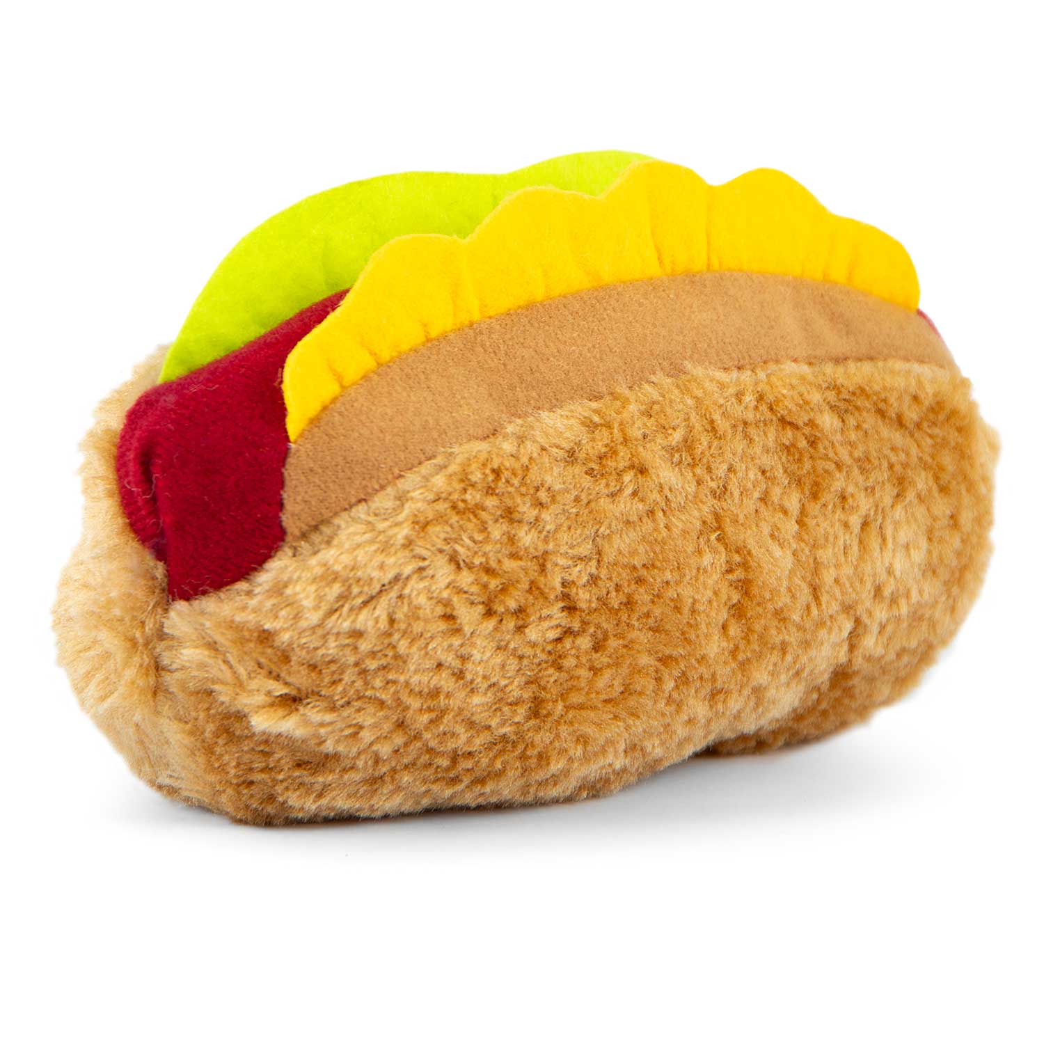 American Grill Time Plush Squeaker Dog Toys - Hamburger or Hot Dog