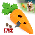 Baby Carrot Natural Rubber Treat Dispensing Dog Dental Chew Toy