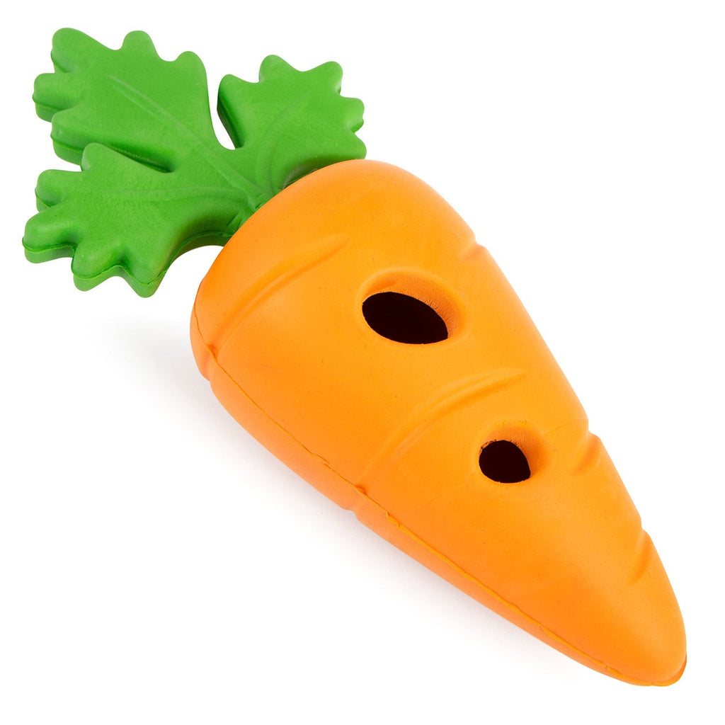 Baby Carrot Natural Rubber Treat Dispensing Dog Dental Chew Toy