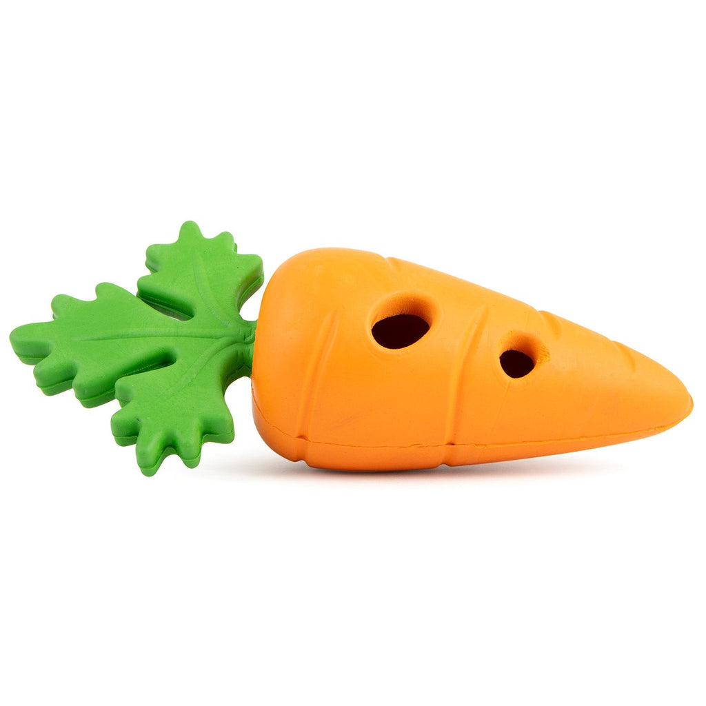 Baby Carrot Natural Rubber Treat Dispensing Dog Dental Chew Toy